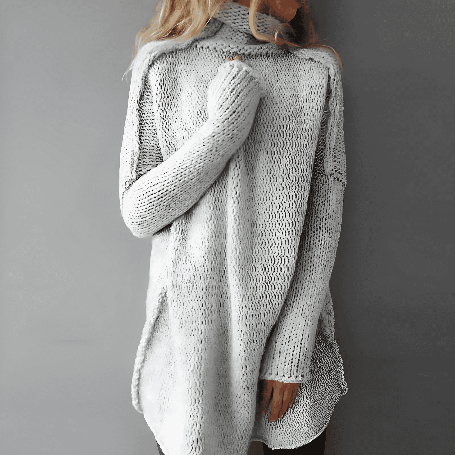 Studio Harvyn | Women - Soft & Stylish Long Knitted Jumper - Cosy Style