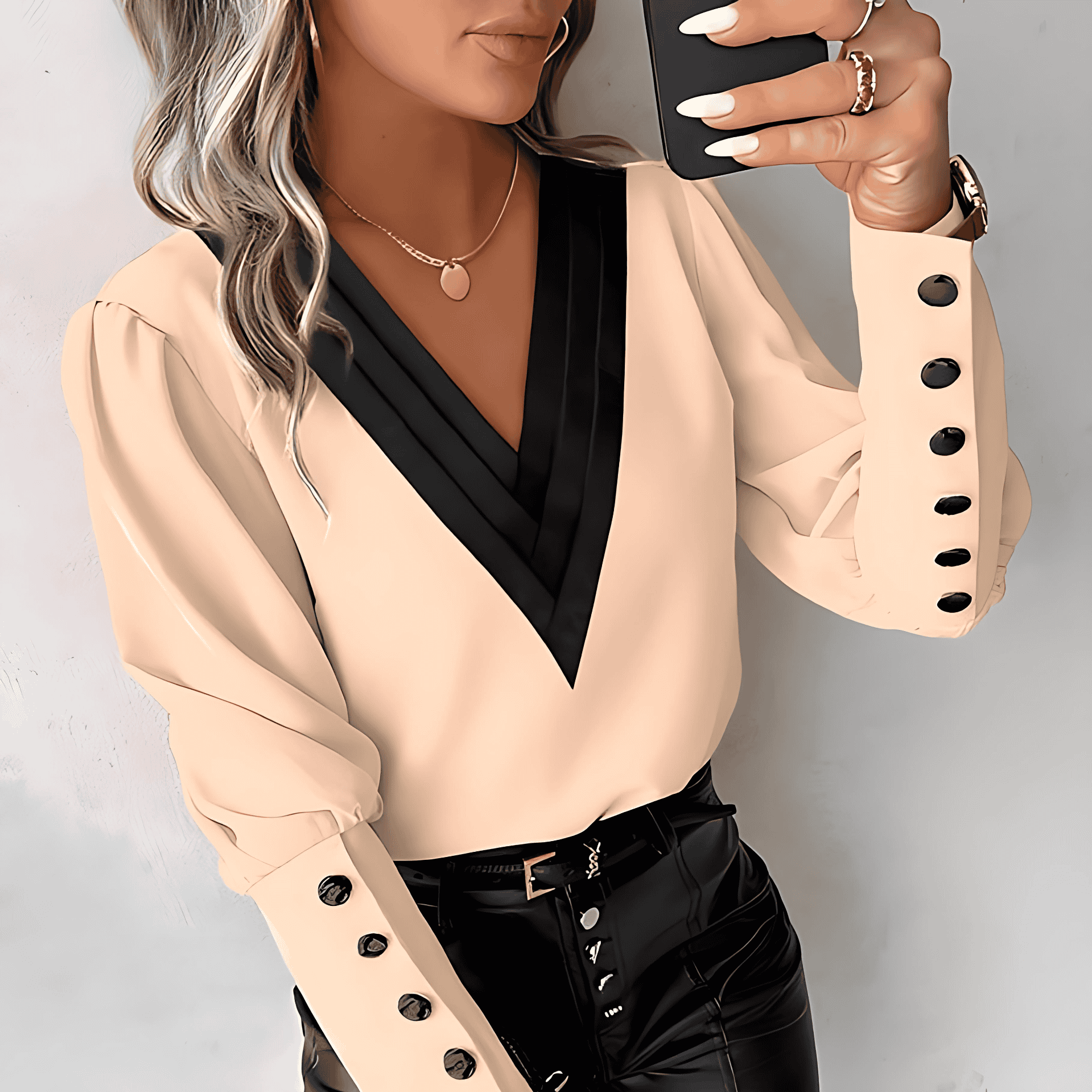 Studio Harvyn | Women - Stylish Blouse - Gigot Sleeves