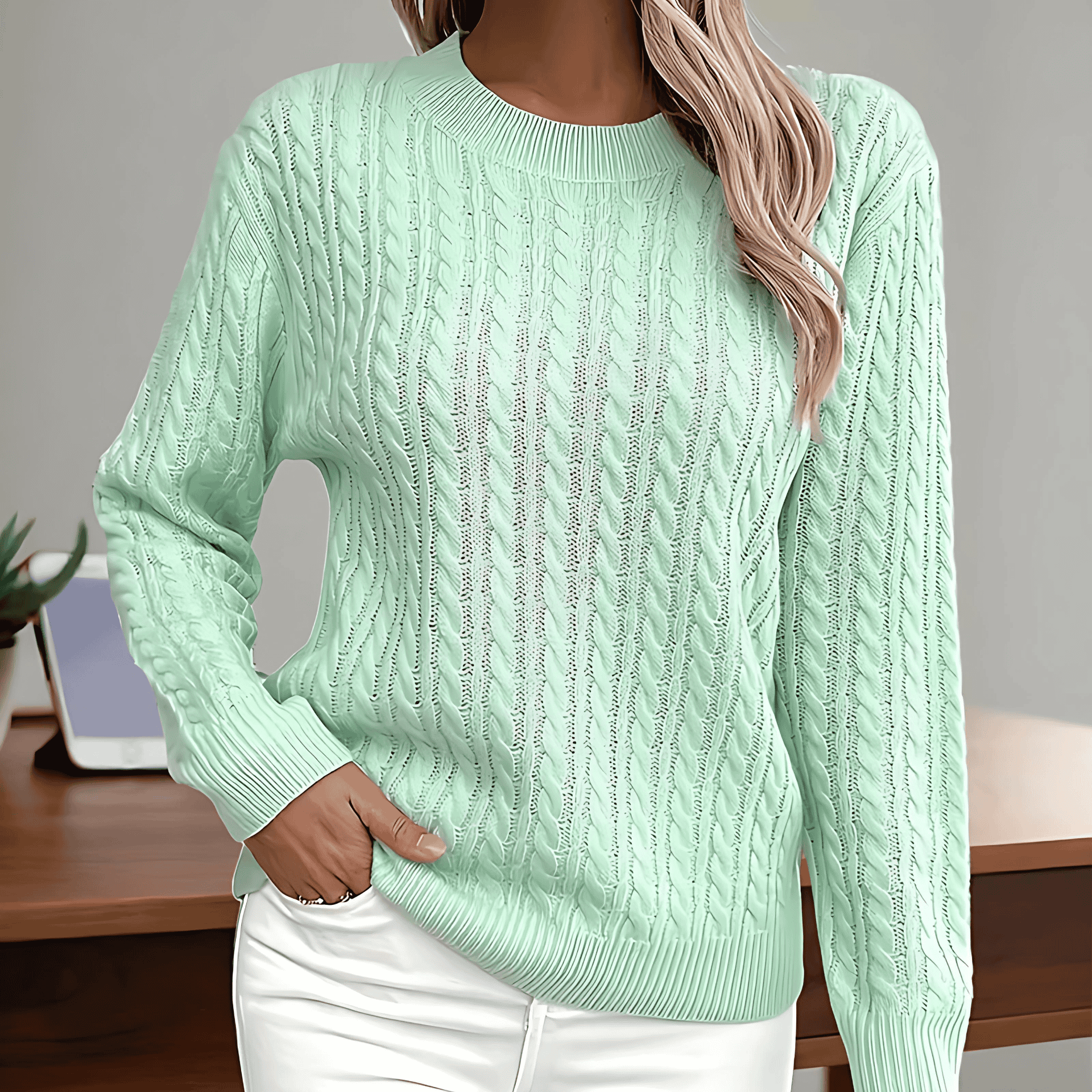 Studio Harvyn | Women - Stylish Structured Knit Jumper