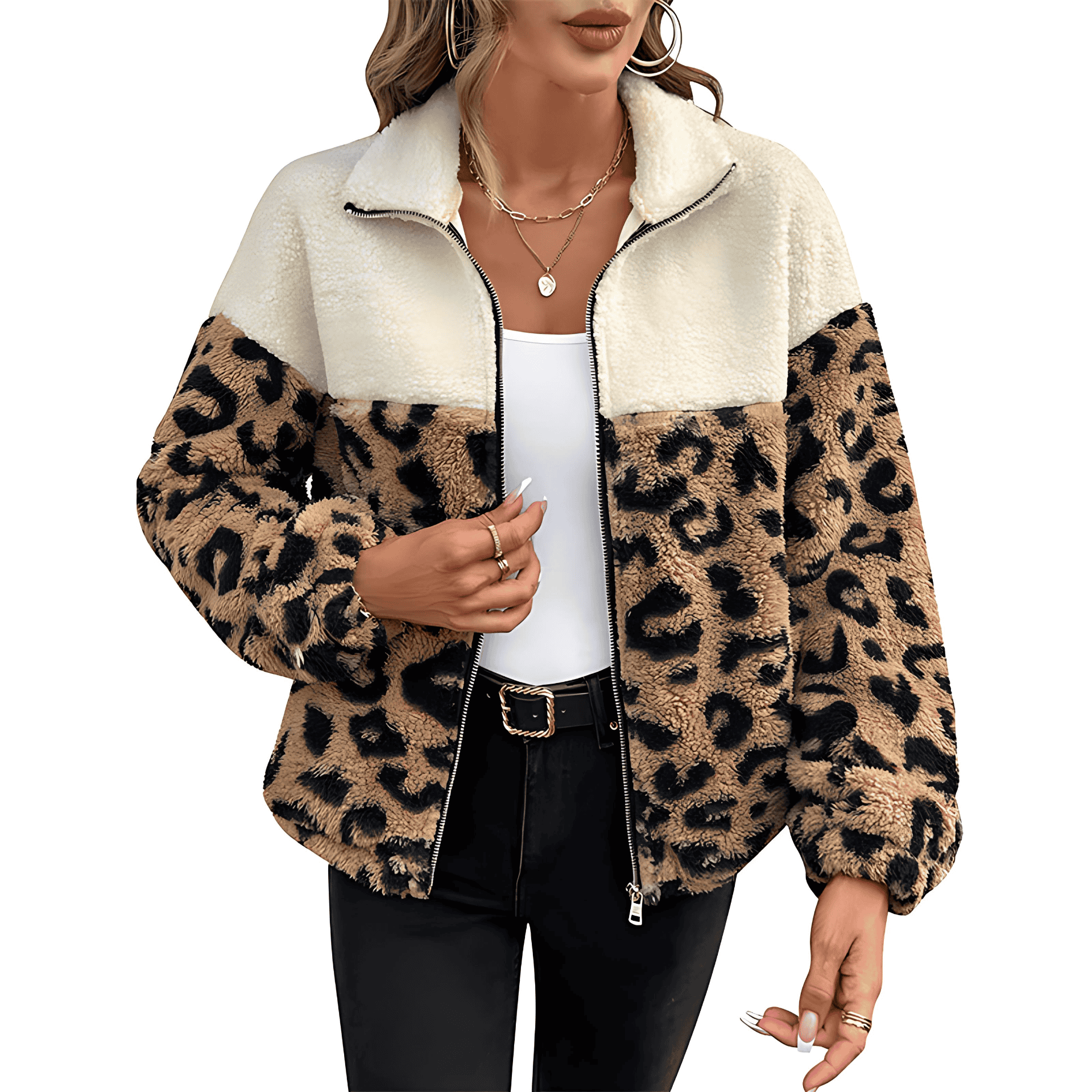Studio Harvyn | Women - Teddy Jacket - Leopard Print Style