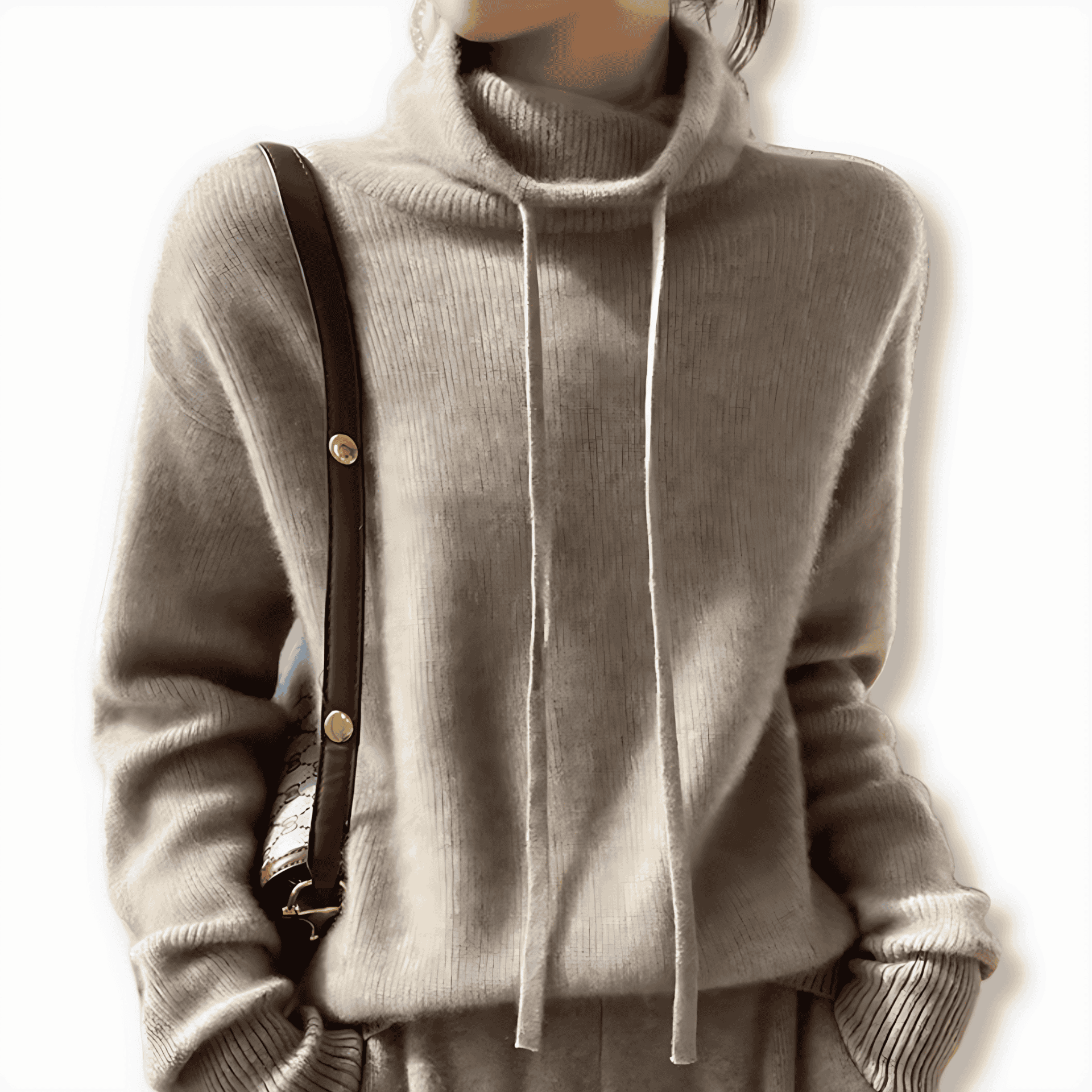 Studio Harvyn | Women - Turtleneck Jumper - Ribbed Knit