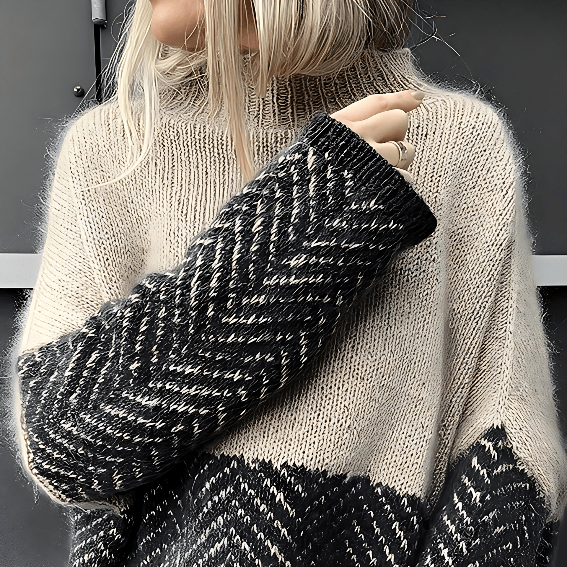 Studio Harvyn | Women - Turtleneck Jumper - Stylish Colourful Knit