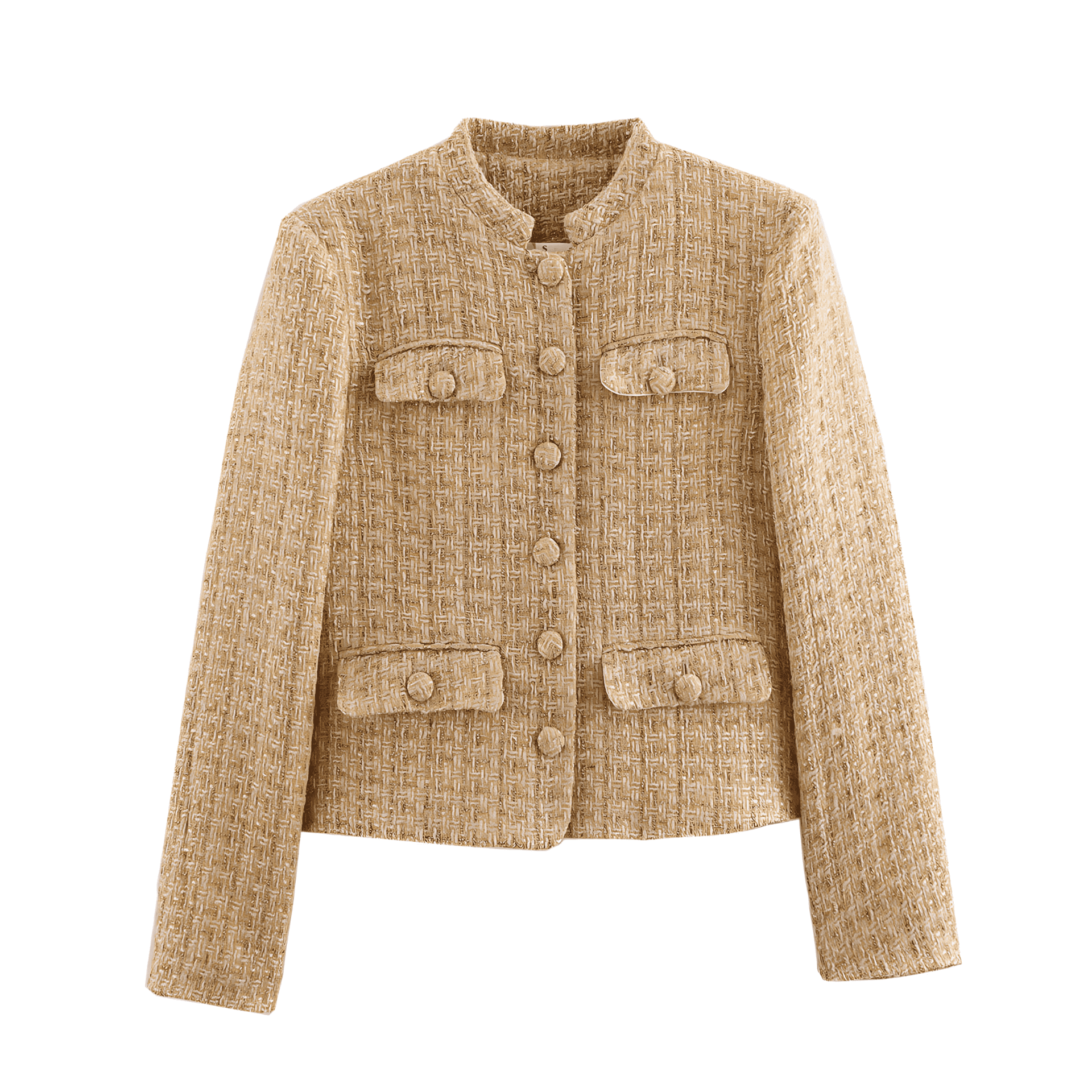 Studio Harvyn | Women - Tweed Blazer Jacket with Elegant Button Details