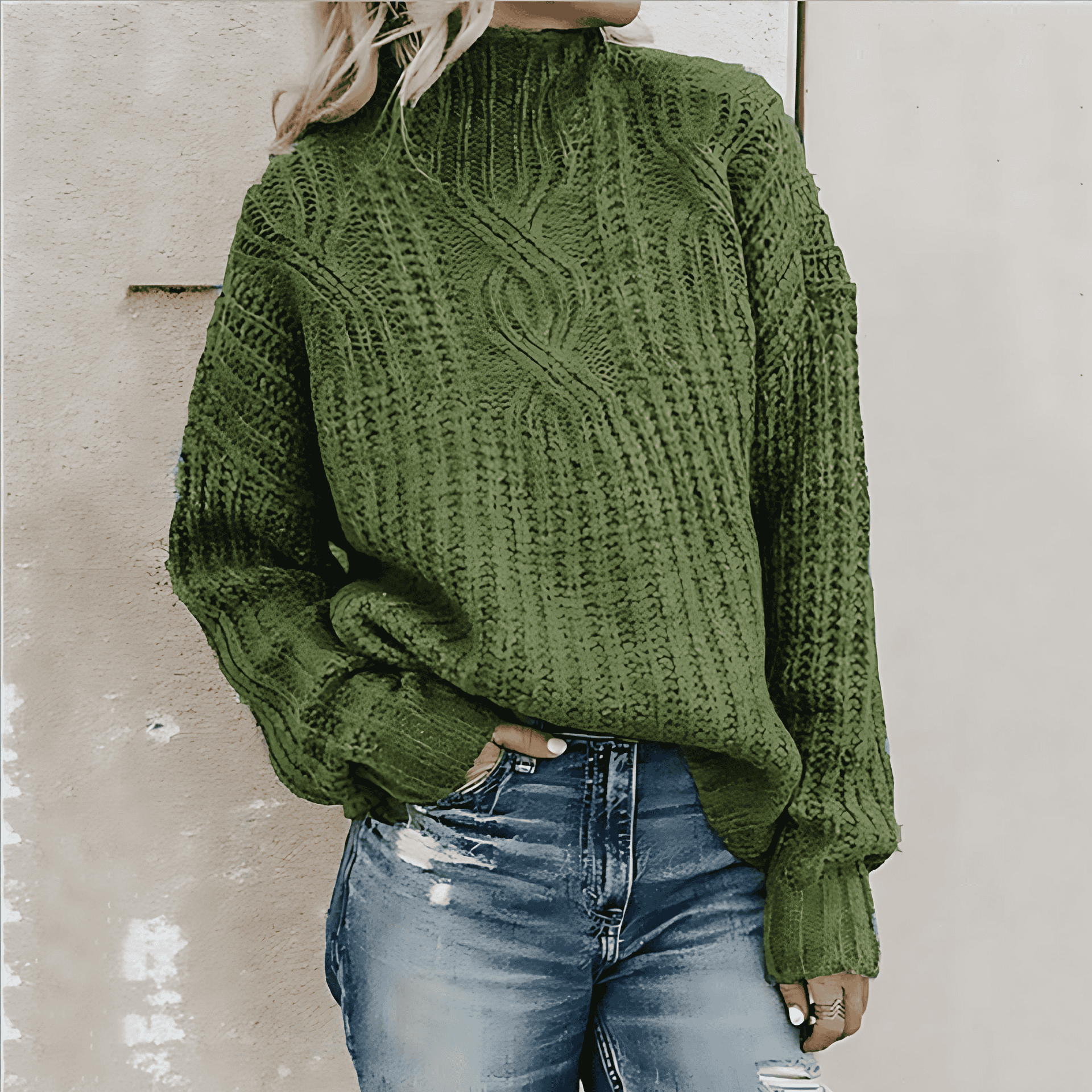 Studio Harvyn | Women - Winter Cable Knit Sweater - Cosy Style