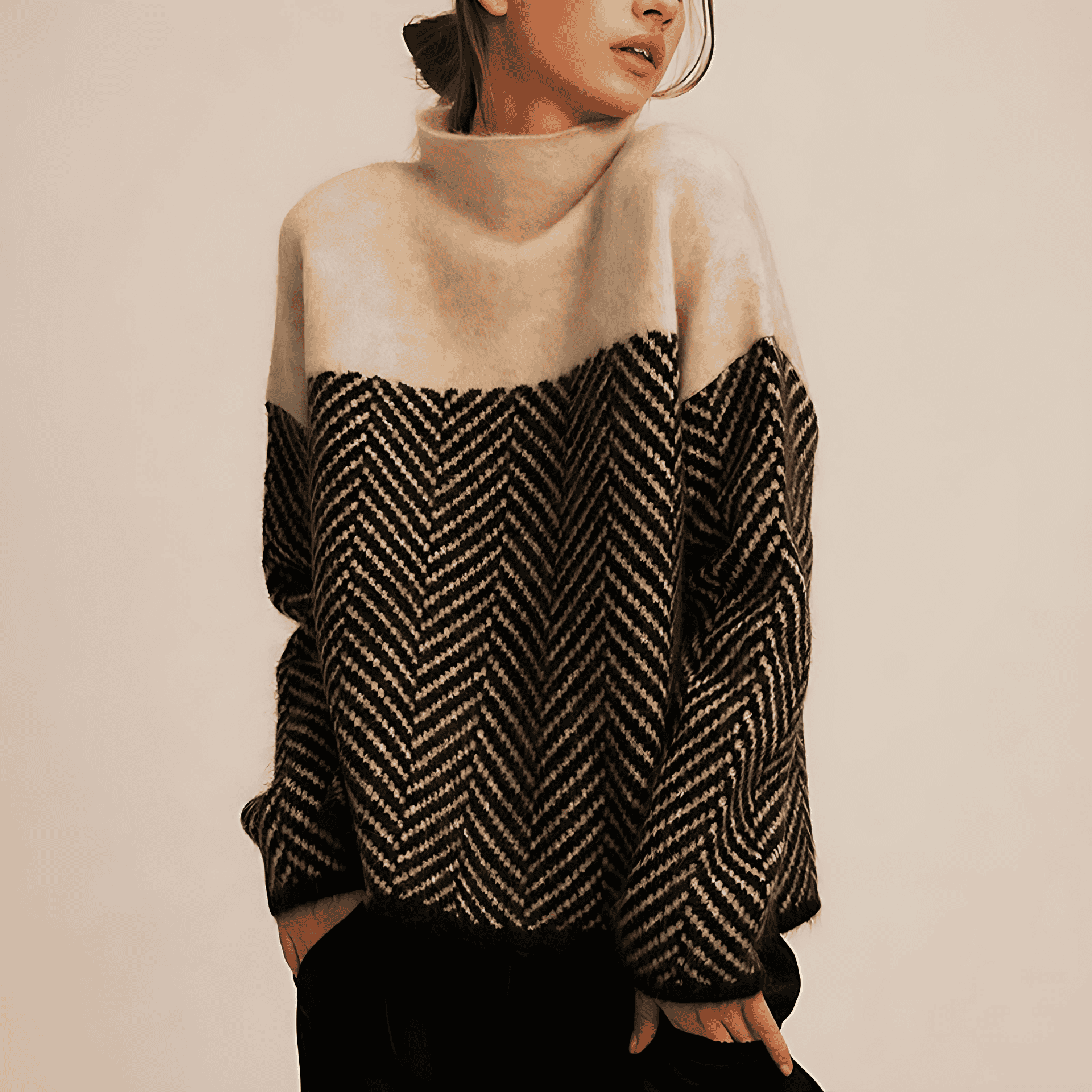 Studio Harvyn | Women – Cashmere Turtleneck Sweater - Soft & Cosy
