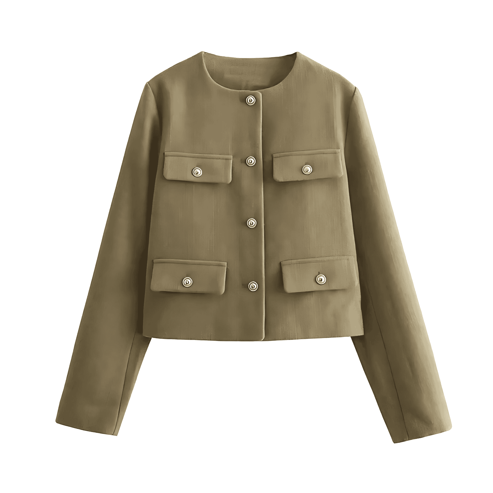 Studio Harvyn | Women – Cropped Bomber Jacket - Round Neck