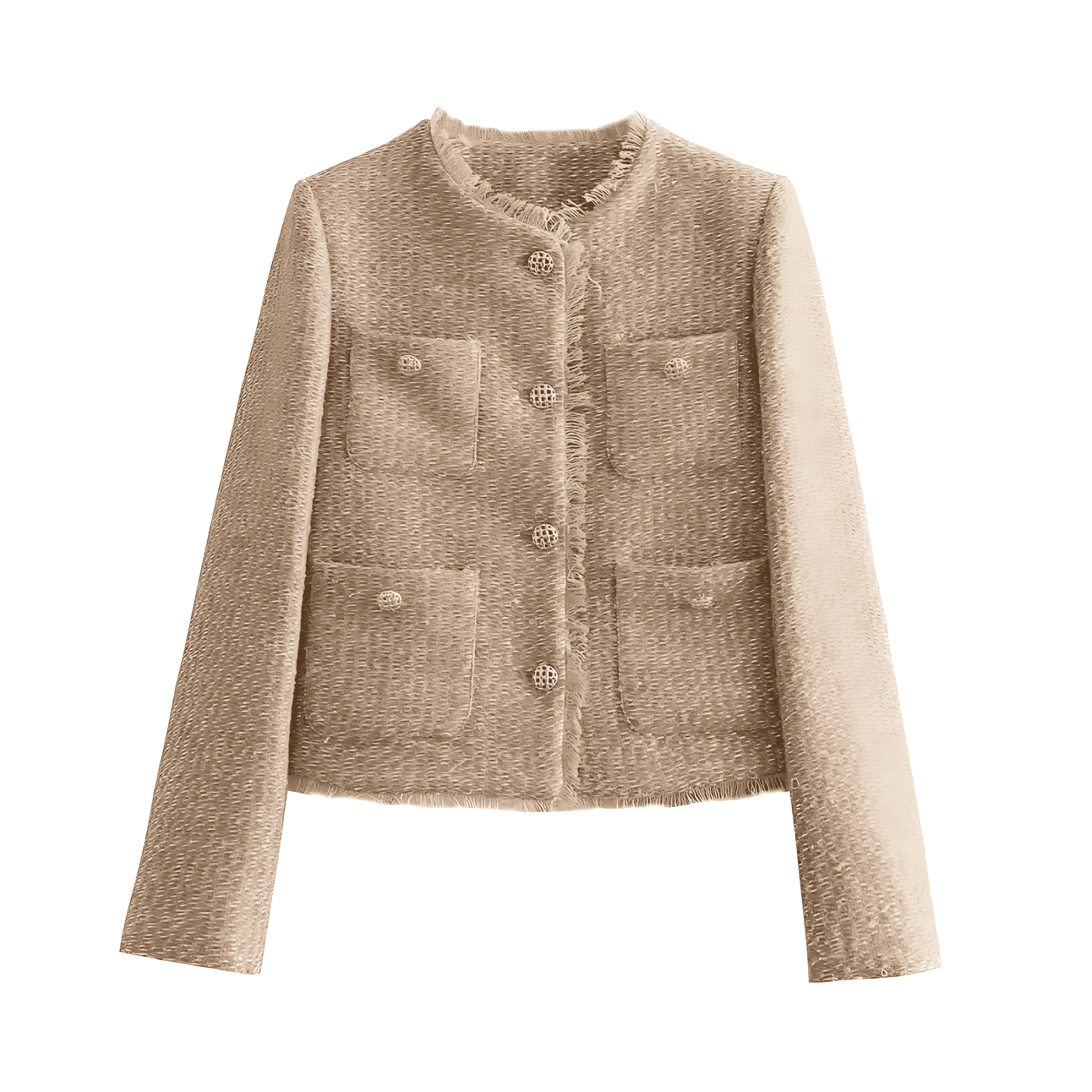 Studio Harvyn | Women – Cropped Tweed Jacket - Elegant Short Coat