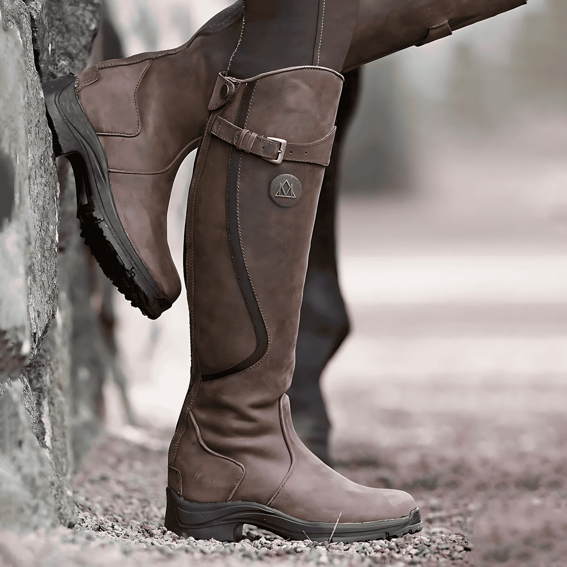 Studio Harvyn | Women – Knee-High Waterproof Boots with Grip Sole