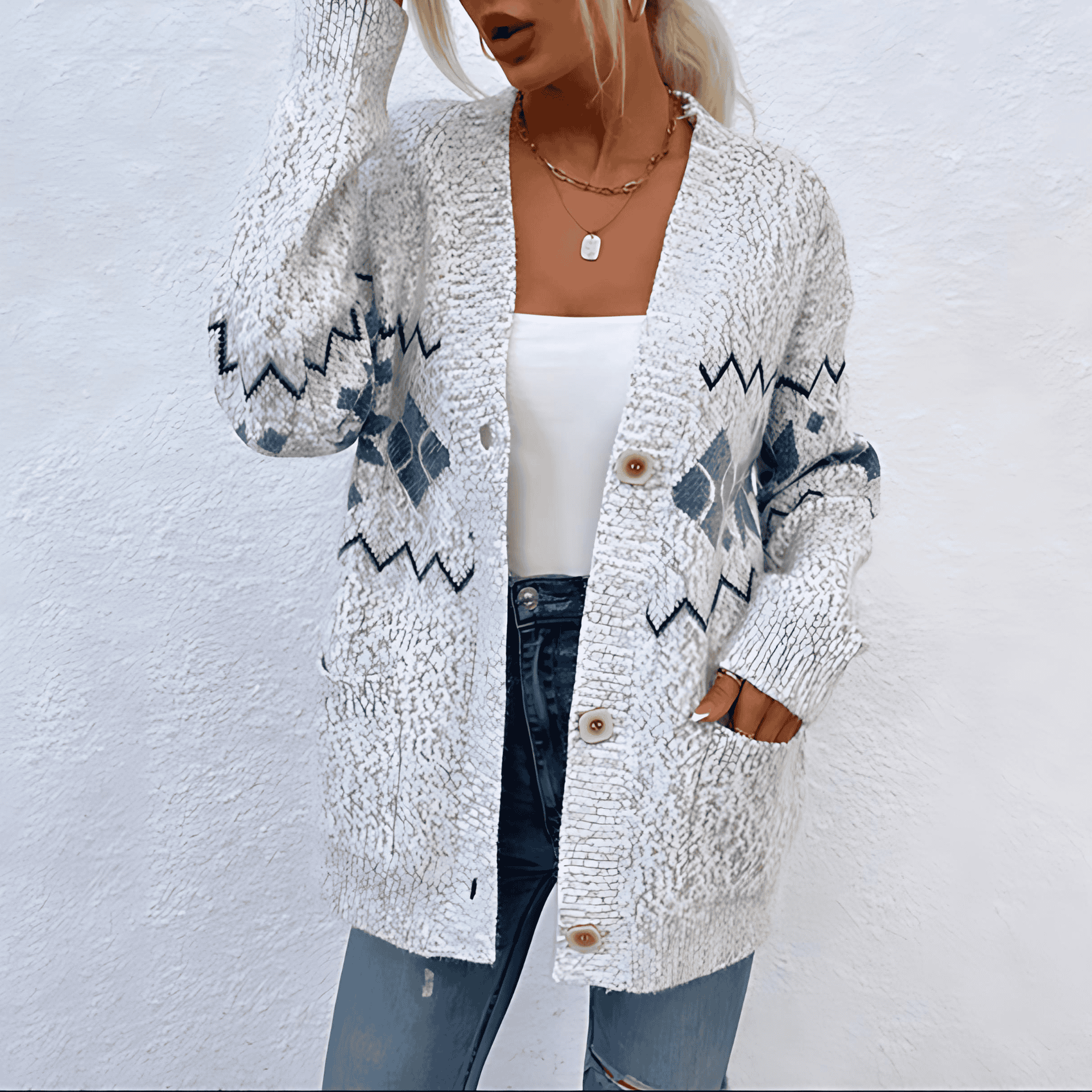 Studio Harvyn | Women – Knitted Button Cardigan - Autumn Style