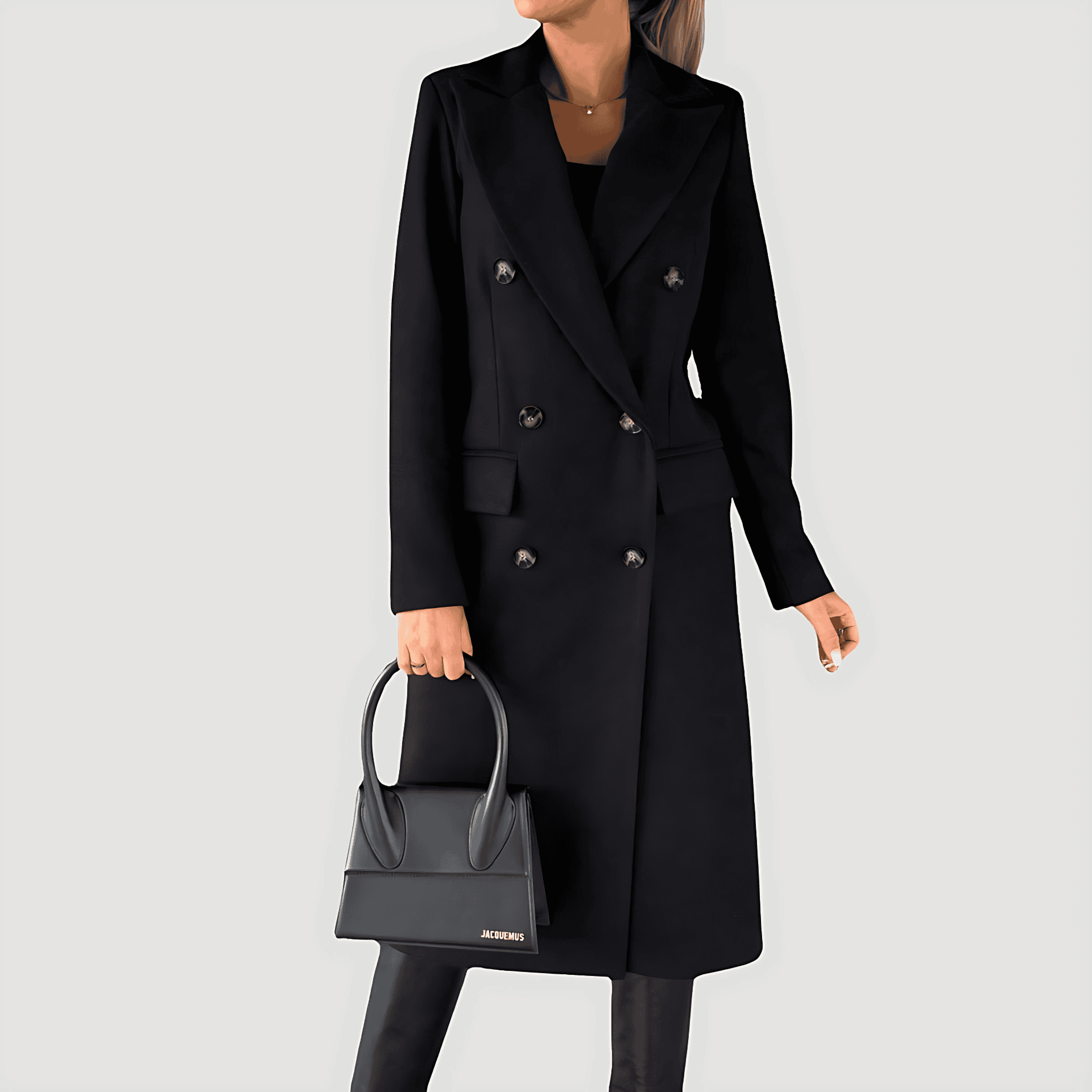 Studio Harvyn | Women – Long Winter Coat - Double Breasted Style