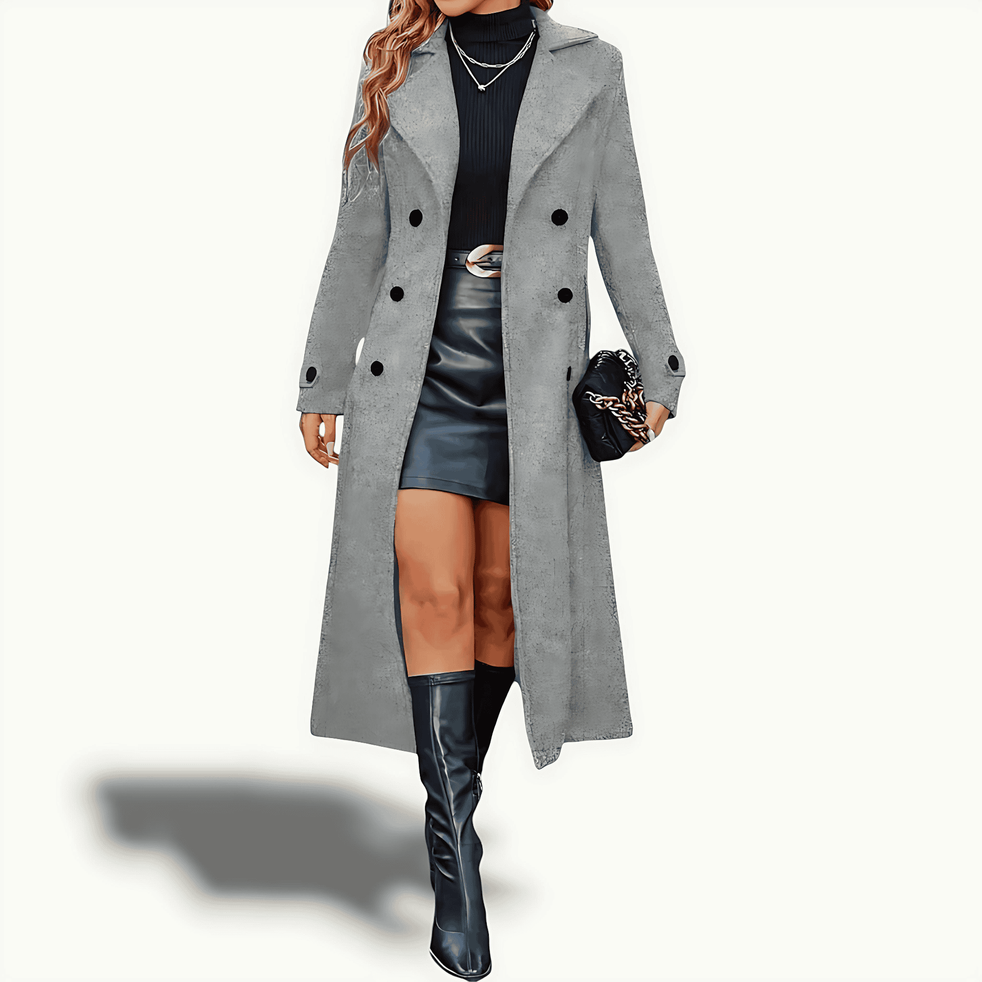 Studio Harvyn | Women – Longline Winter Coat - Double-Breasted