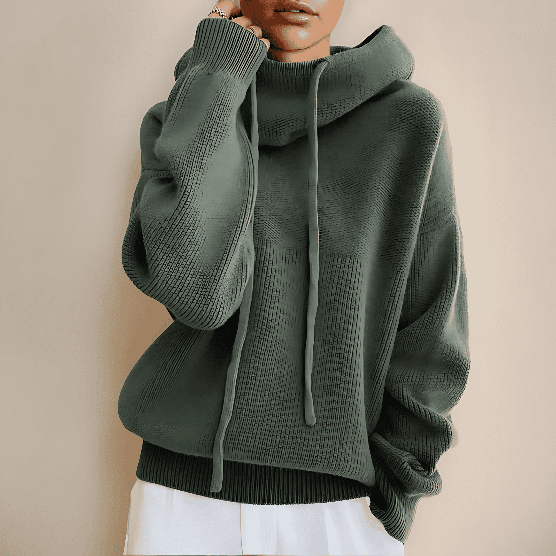 Studio Harvyn | Women – Oversized Turtleneck Sweater - Wool Blend