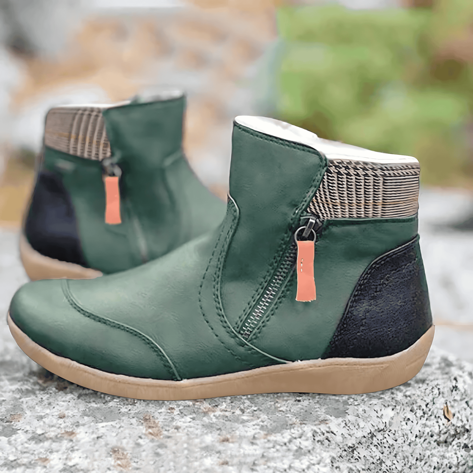 Studio Harvyn | Women – Padded Ankle Boots - Side Zipper