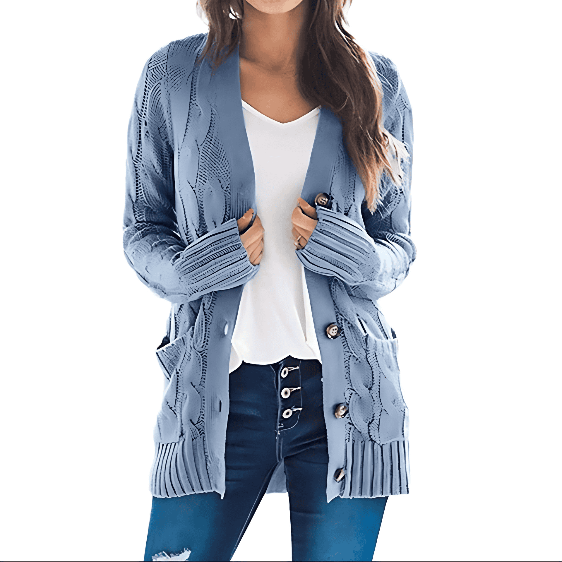 Studio Harvyn | Women – Relaxed Fit Cardigan - Wool Blend
