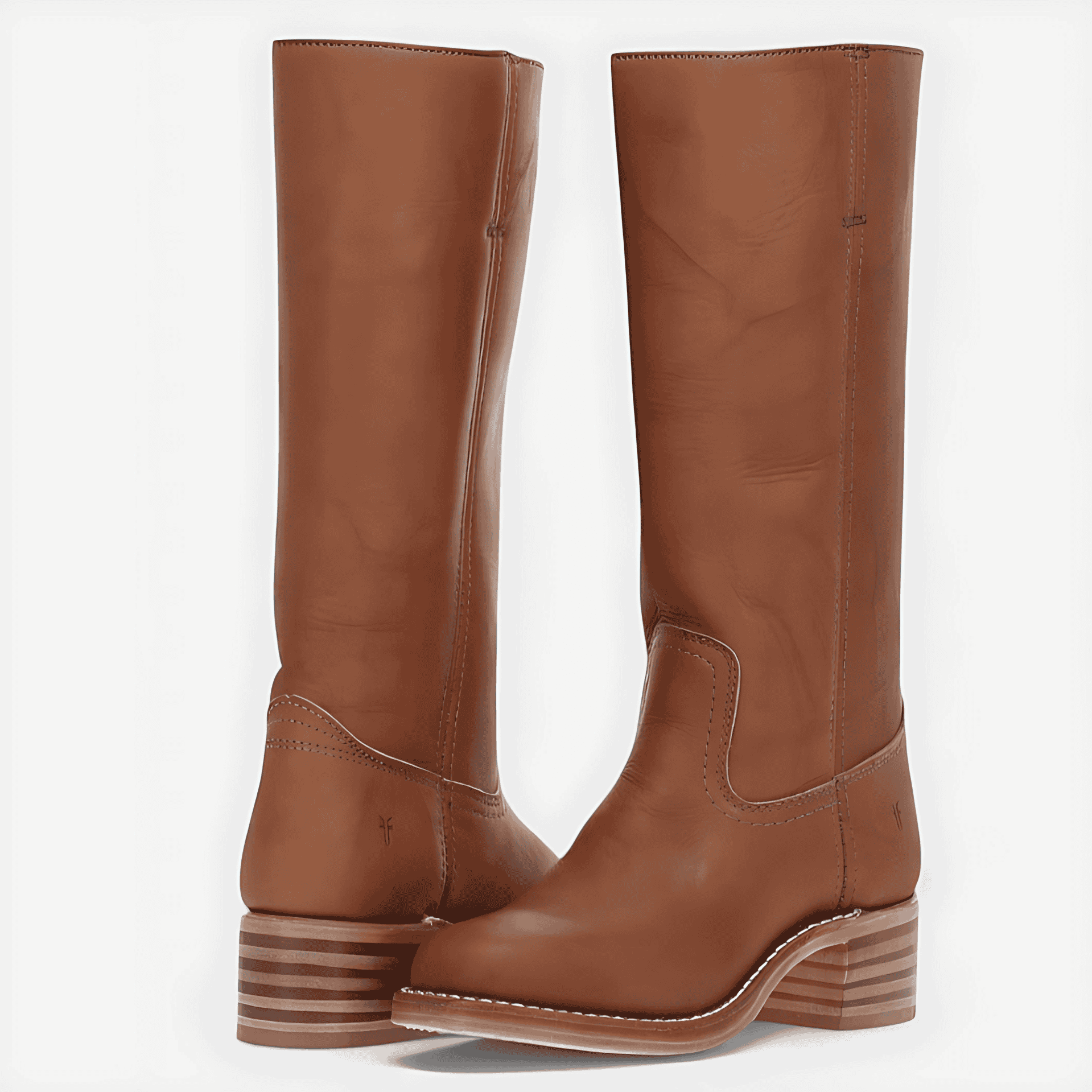Studio Harvyn | Women – Round Toe Knee High Boots - Stacked Heel