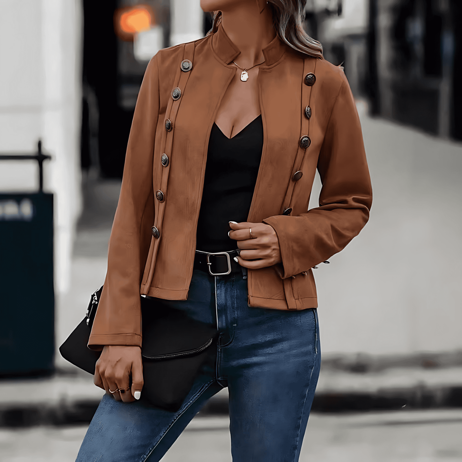 Studio Harvyn | Women – Tailored Velvet Jacket - Double-Breasted
