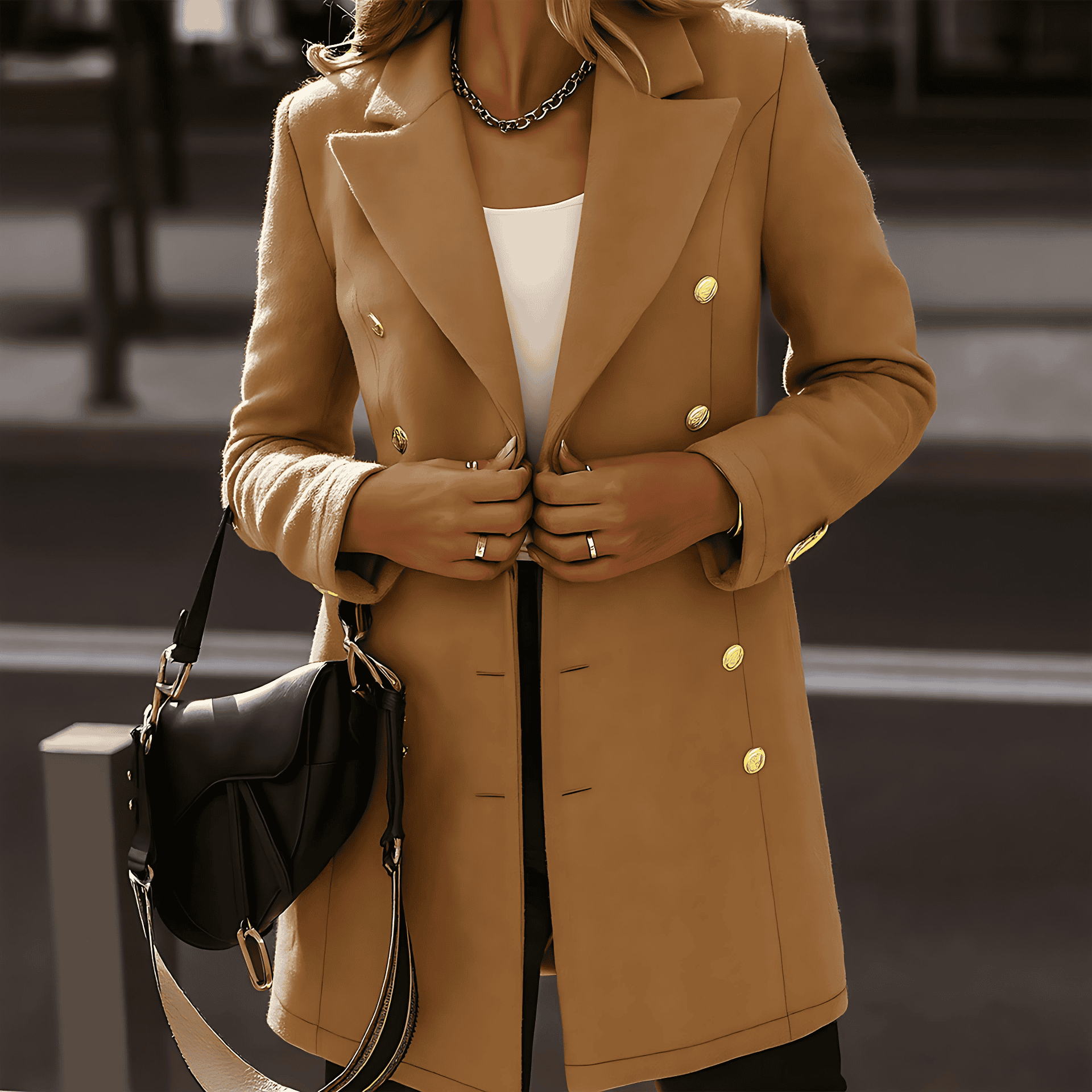 Studio Harvyn | Women – Tailored Winter Coat - Double-Breasted