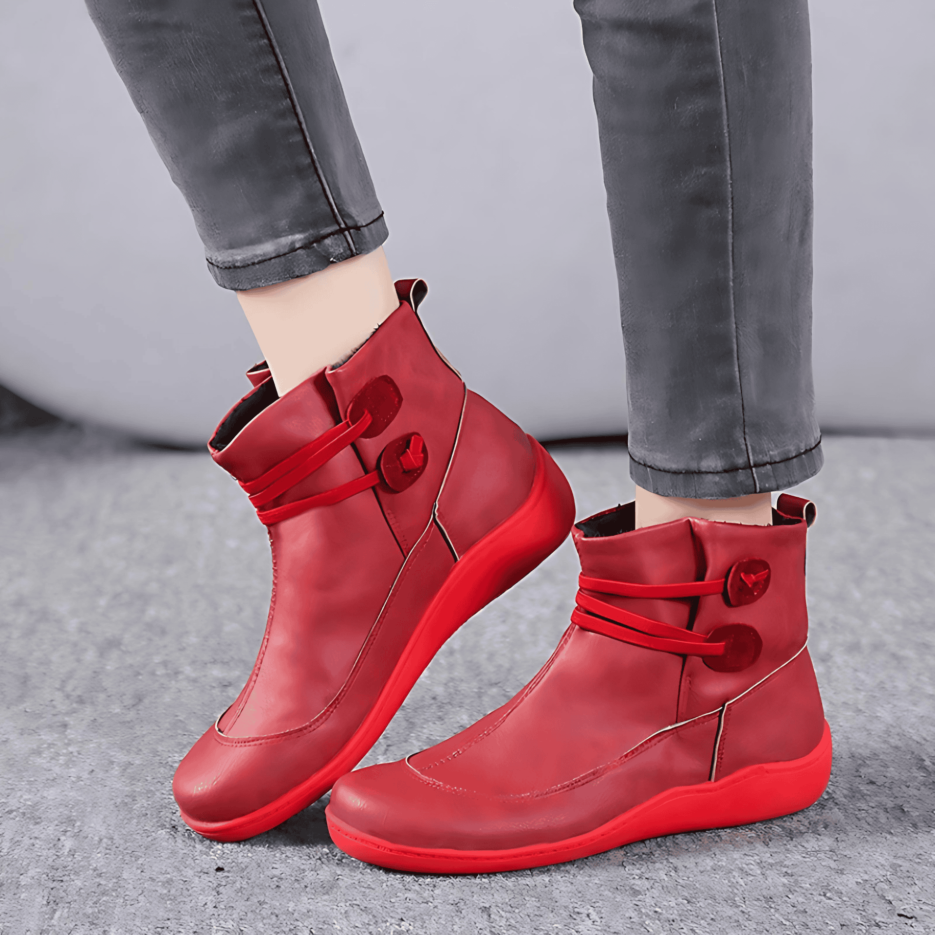 Studio Harvyn | Women – Waterproof Ankle Boots - Adjustable Straps