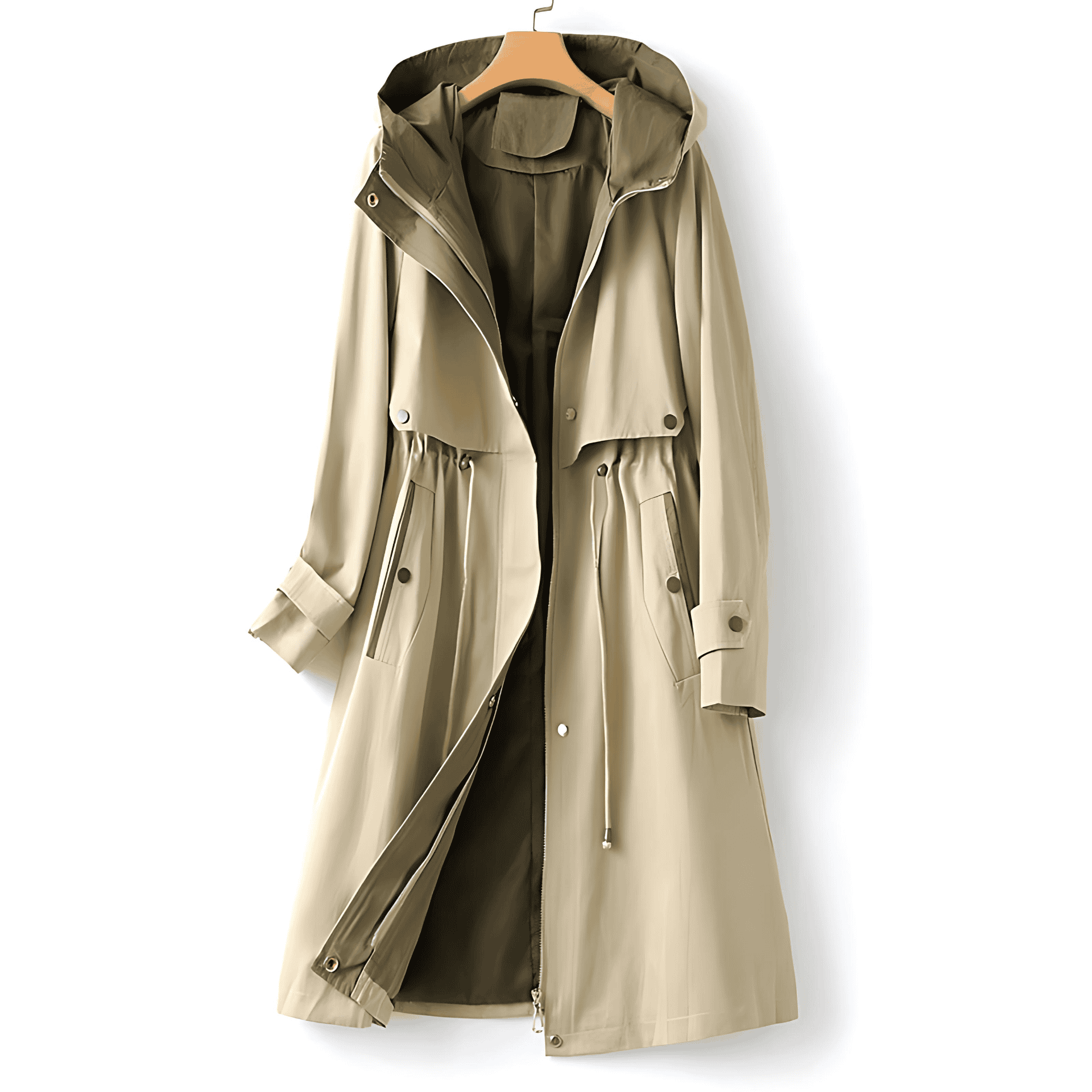 Studio Harvyn | Women – Waterproof Hooded Trench Coat - Modern Style