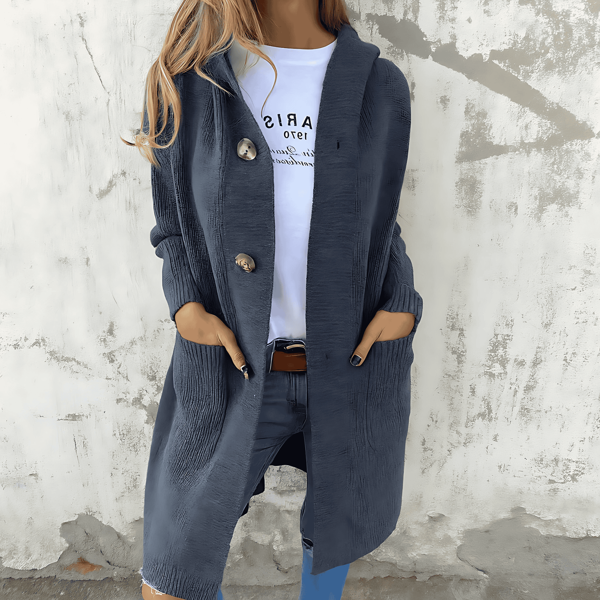 Studio Harvyn | Women – Wool Knit Long Cardigan – Relaxed Fit