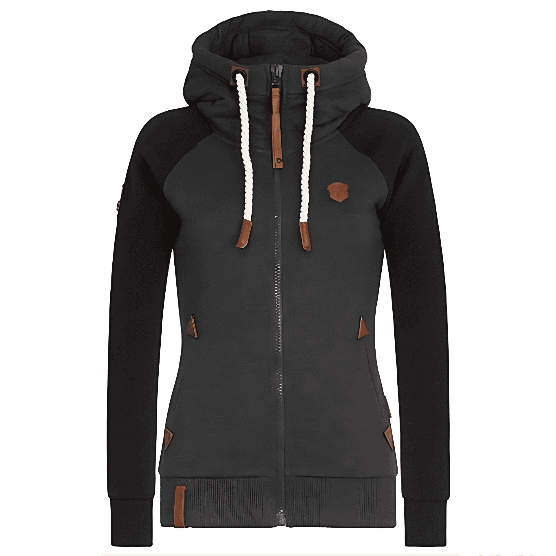 Studio Harvyn | Women – Zip-Up Knitted Hoodie - Long Sleeve Style