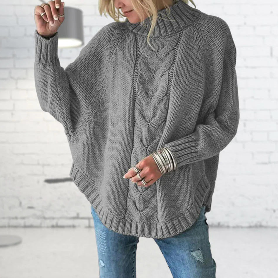 Studio Harvyn | Women - Turtleneck Knitted Jumper - Loose Fit Style