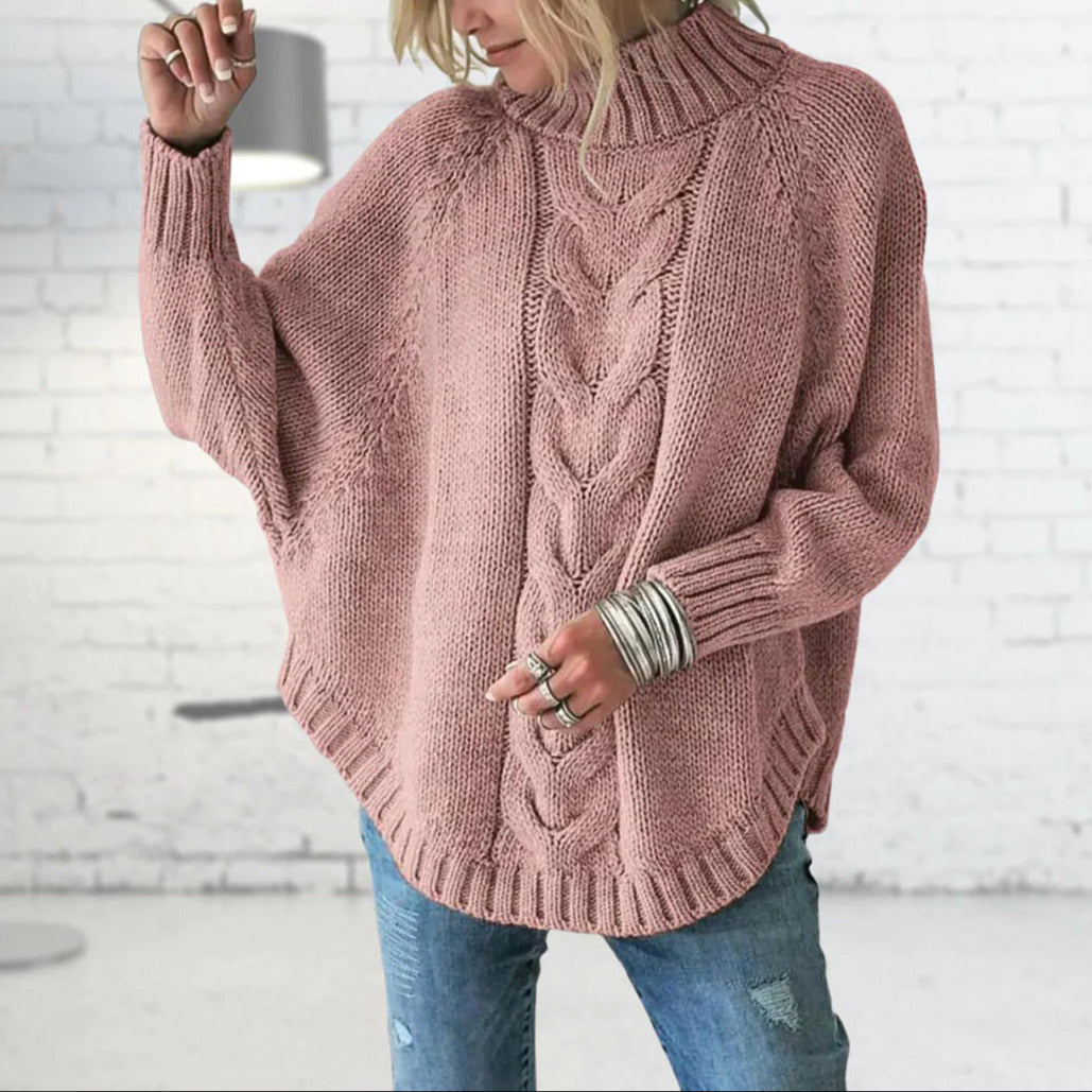 Studio Harvyn | Women - Turtleneck Knitted Jumper - Loose Fit Style