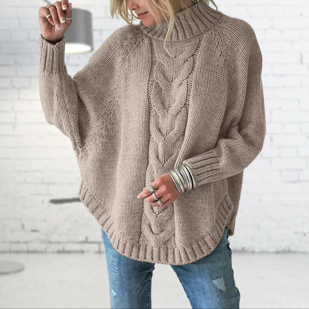 Studio Harvyn | Women - Turtleneck Knitted Jumper - Loose Fit Style