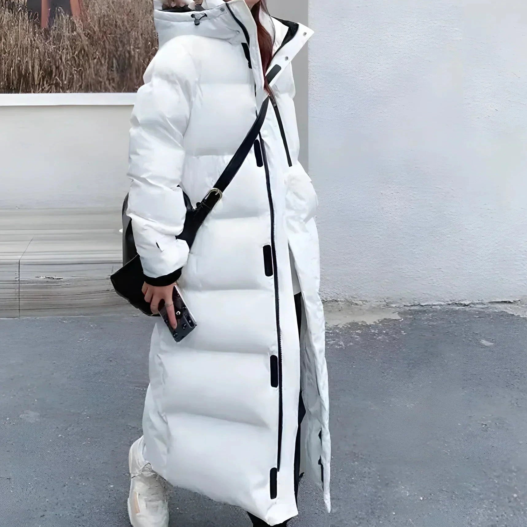 Studio Harvyn | Women - Hooded Long Padded Coat - Warm & Stylish