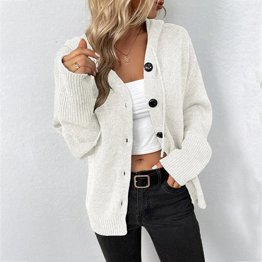Studio Harvyn | Women – Hooded Knit Cardigan - Cosy & Stylish
