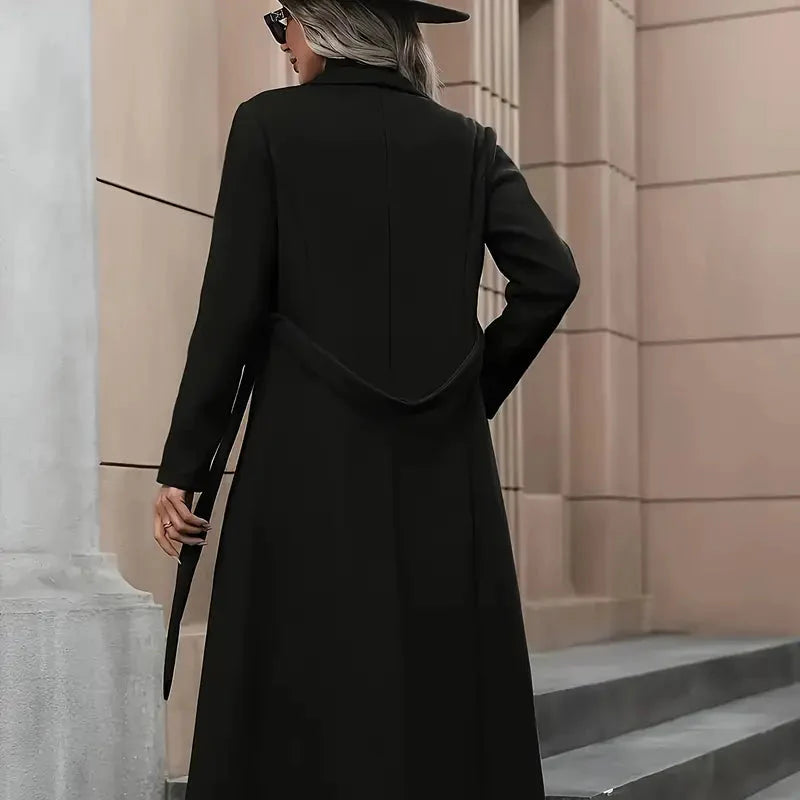 Studio Harvyn | Women - Long Belted Trench Coat - Tailored Fit