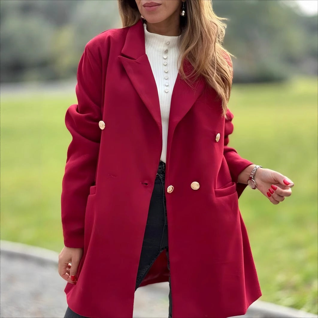 Studio Harvyn | Women - Oversized Blazer Coat - Double-Breasted Style