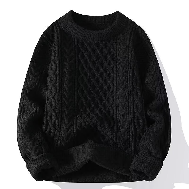Studio Harvyn | Women - Chunky Cable Knit Sweater – Crew Neck