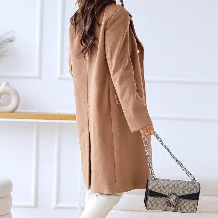 Studio Harvyn | Women  - Double Breasted Long Coat - Winter Style
