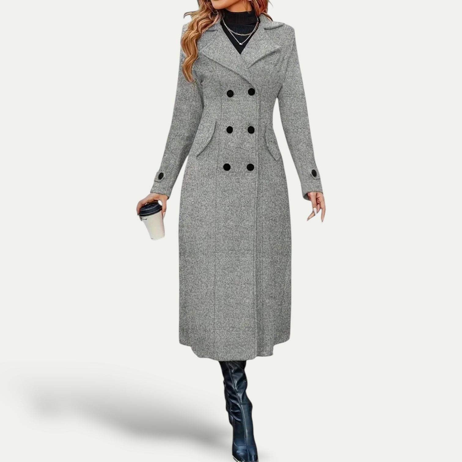 Studio Harvyn | Women – Longline Winter Coat - Double-Breasted