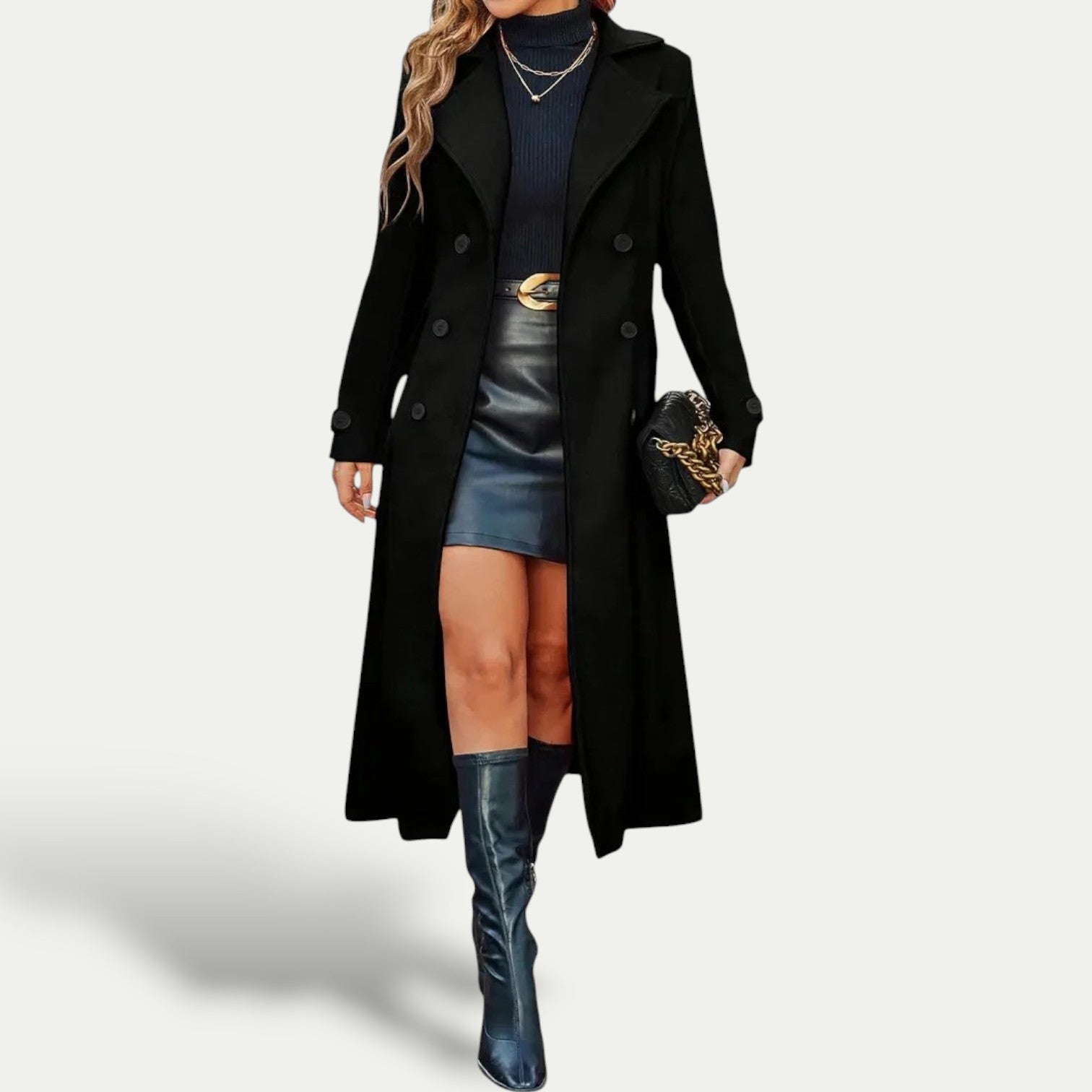 Studio Harvyn | Women – Longline Winter Coat - Double-Breasted