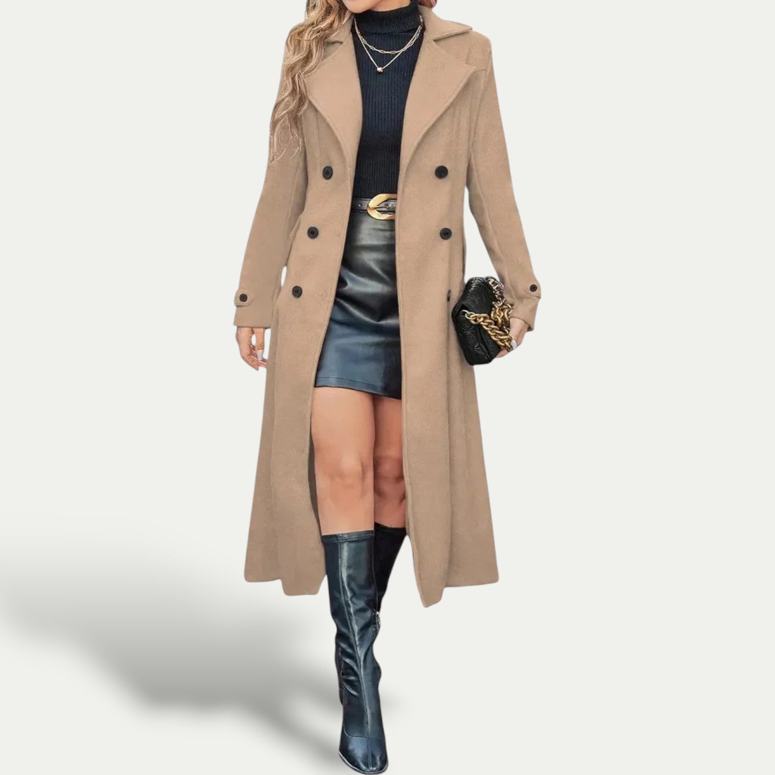 Studio Harvyn | Women – Longline Winter Coat - Double-Breasted