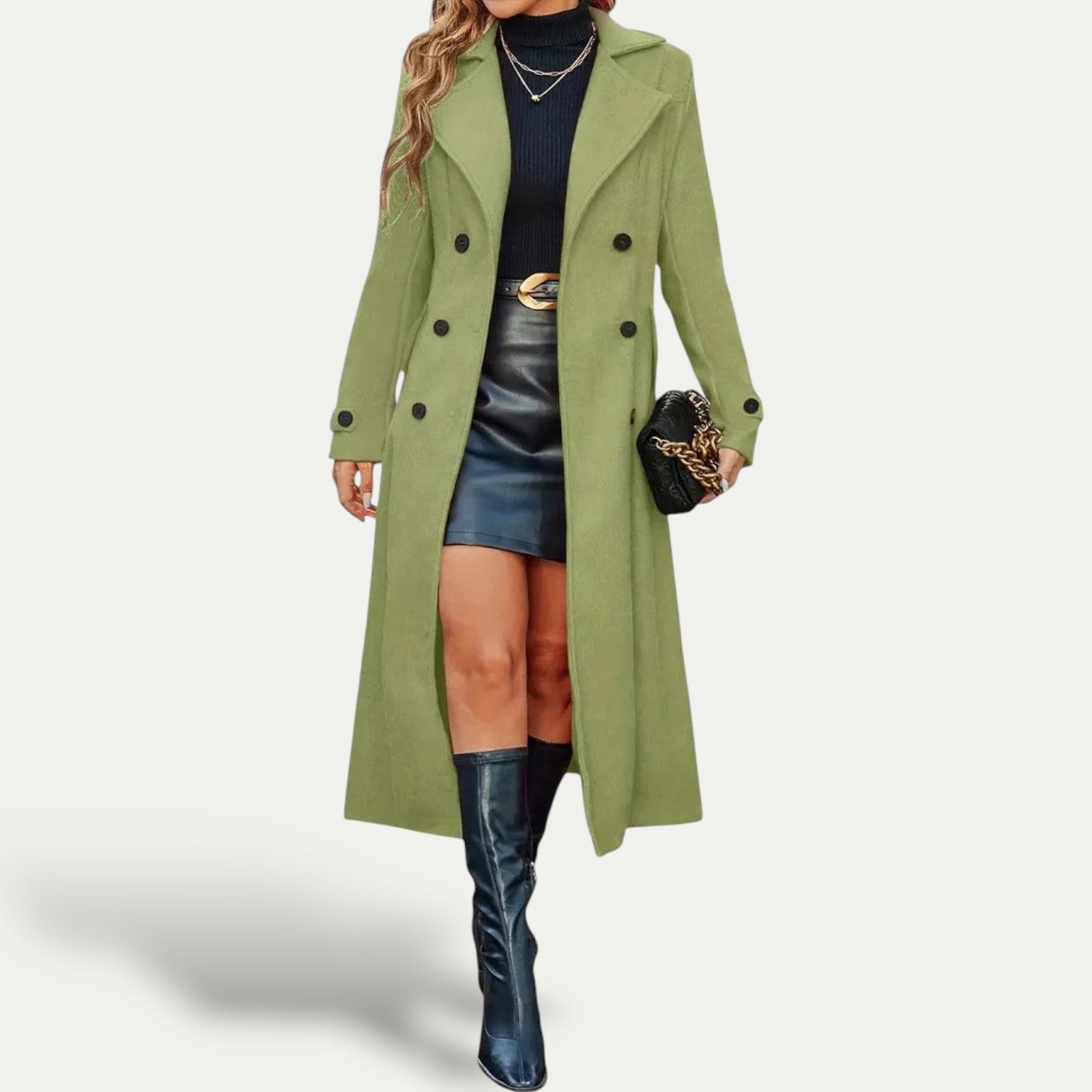 Studio Harvyn | Women – Longline Winter Coat - Double-Breasted