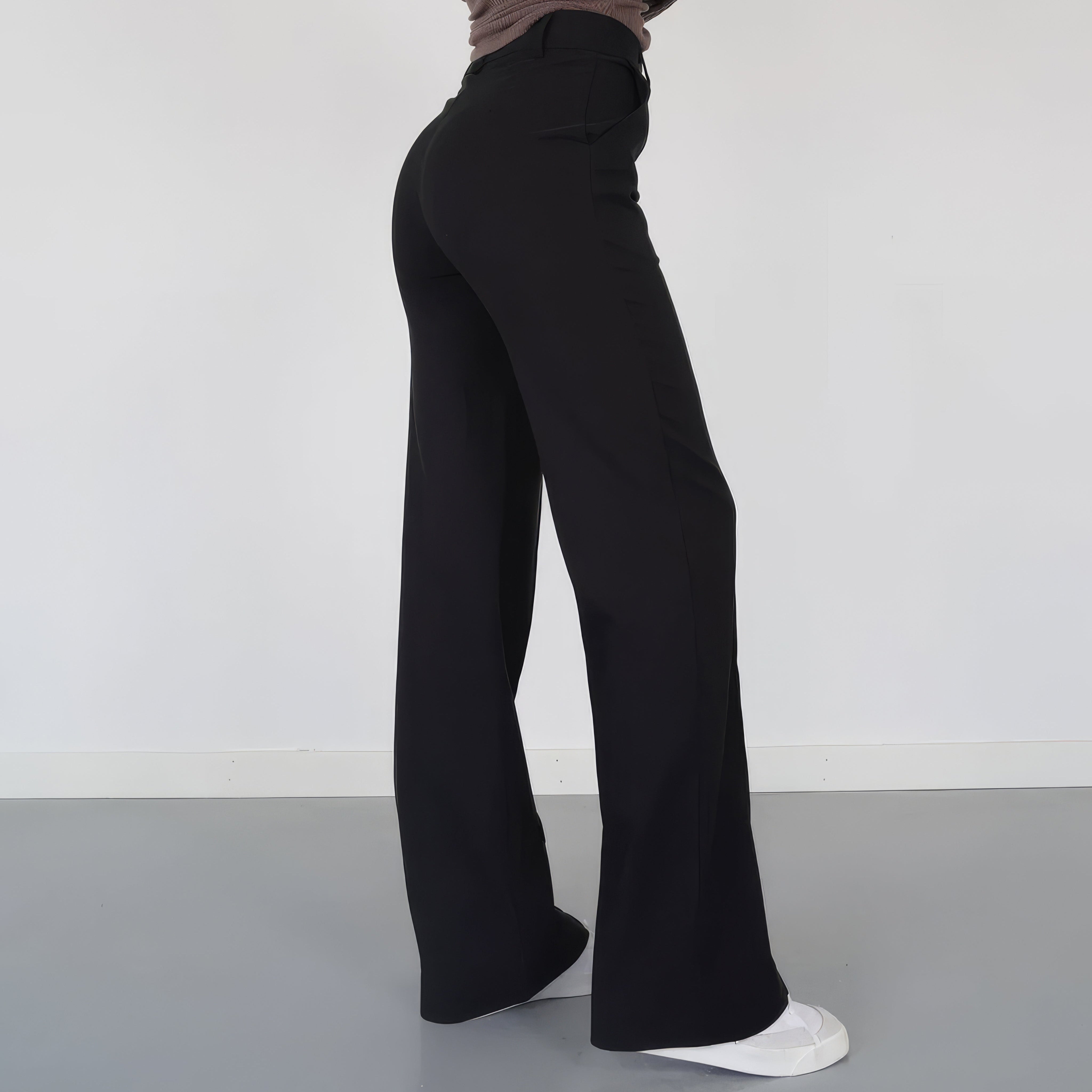 Studio Harvyn | Women - High-Waisted Straight Leg Trousers - Tailored
