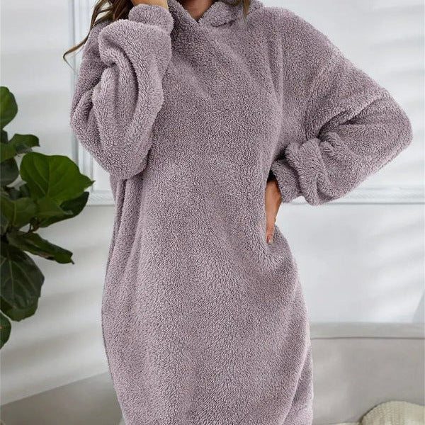 Studio Harvyn | Women - Soft Fleece Hoodie Dress – Oversized Fit