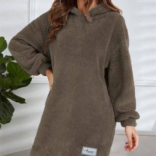Studio Harvyn | Women - Soft Fleece Hoodie Dress – Oversized Fit