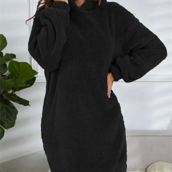 Studio Harvyn | Women - Soft Fleece Hoodie Dress – Oversized Fit