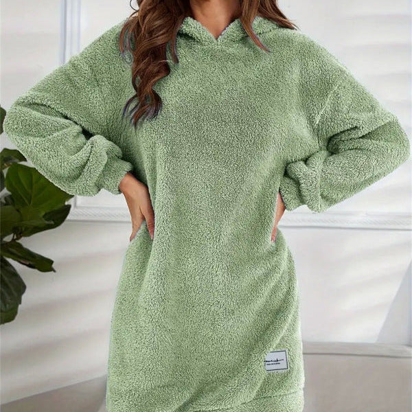 Studio Harvyn | Women - Soft Fleece Hoodie Dress – Oversized Fit
