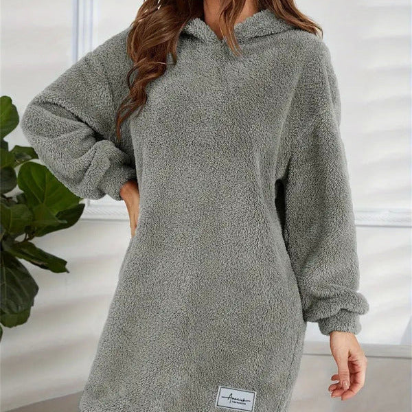 Studio Harvyn | Women - Soft Fleece Hoodie Dress – Oversized Fit
