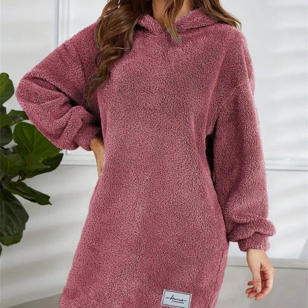 Studio Harvyn | Women - Soft Fleece Hoodie Dress – Oversized Fit