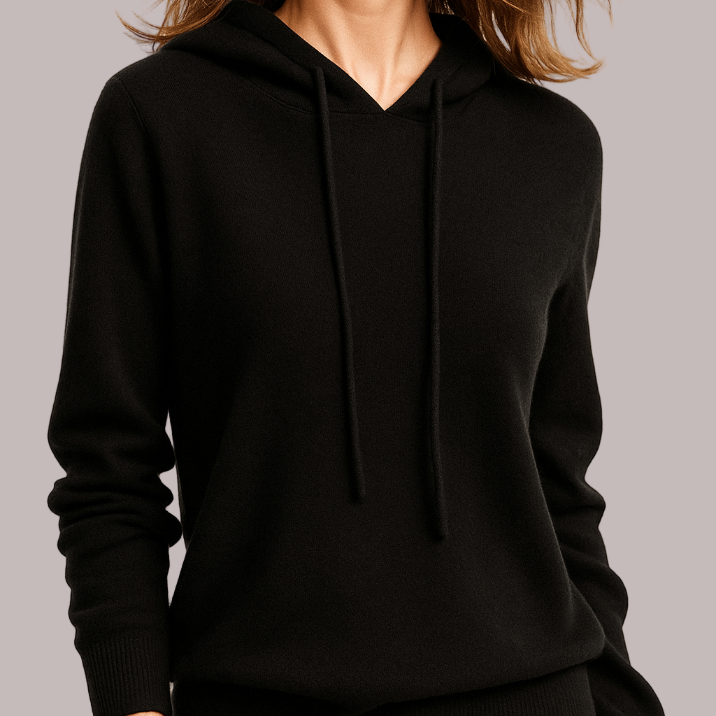Studio Harvyn | Women - Relaxed Fit Hoodie - Ribbed Knit