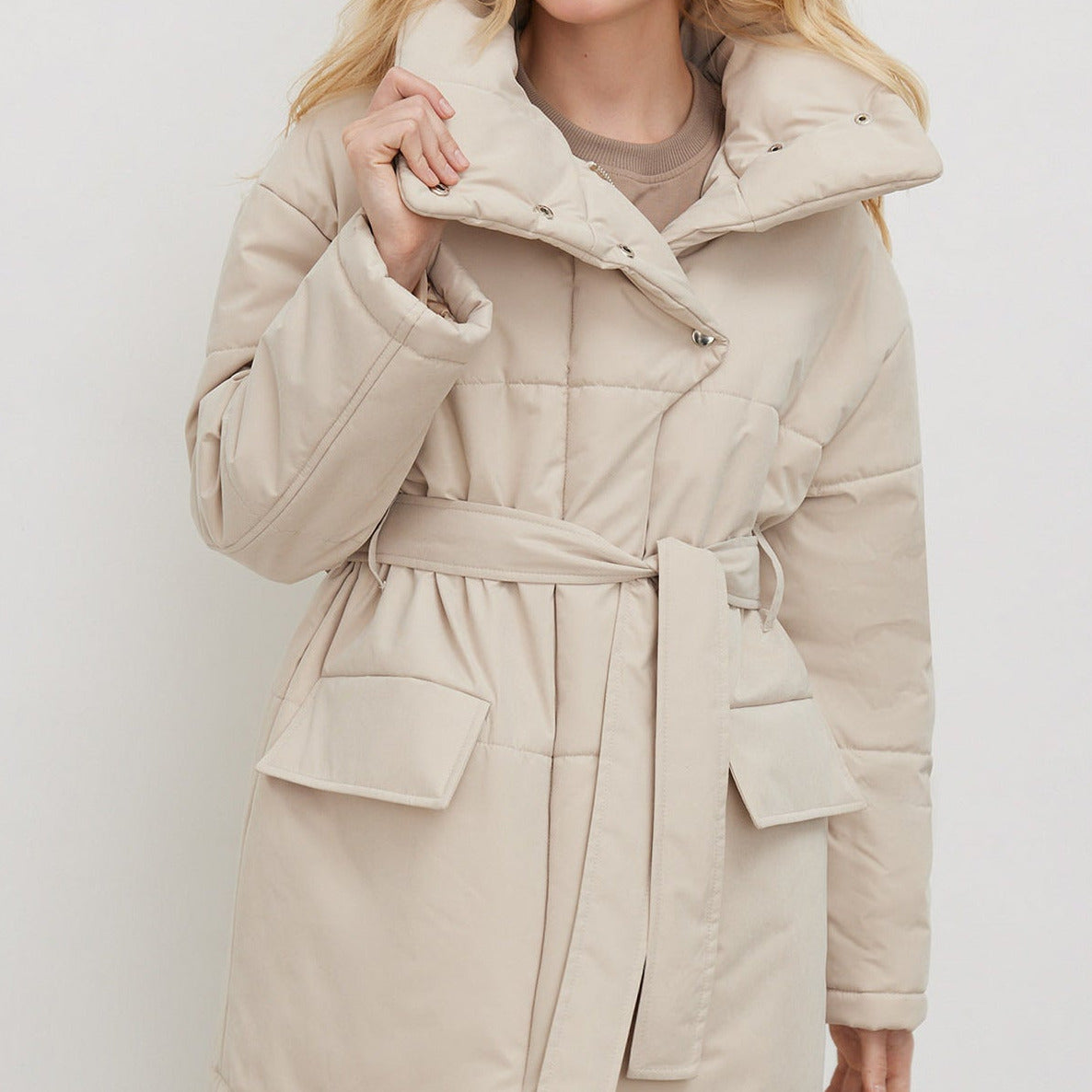 Studio Harvyn | Women - Quilted Cotton Jacket - Oversized & Belted