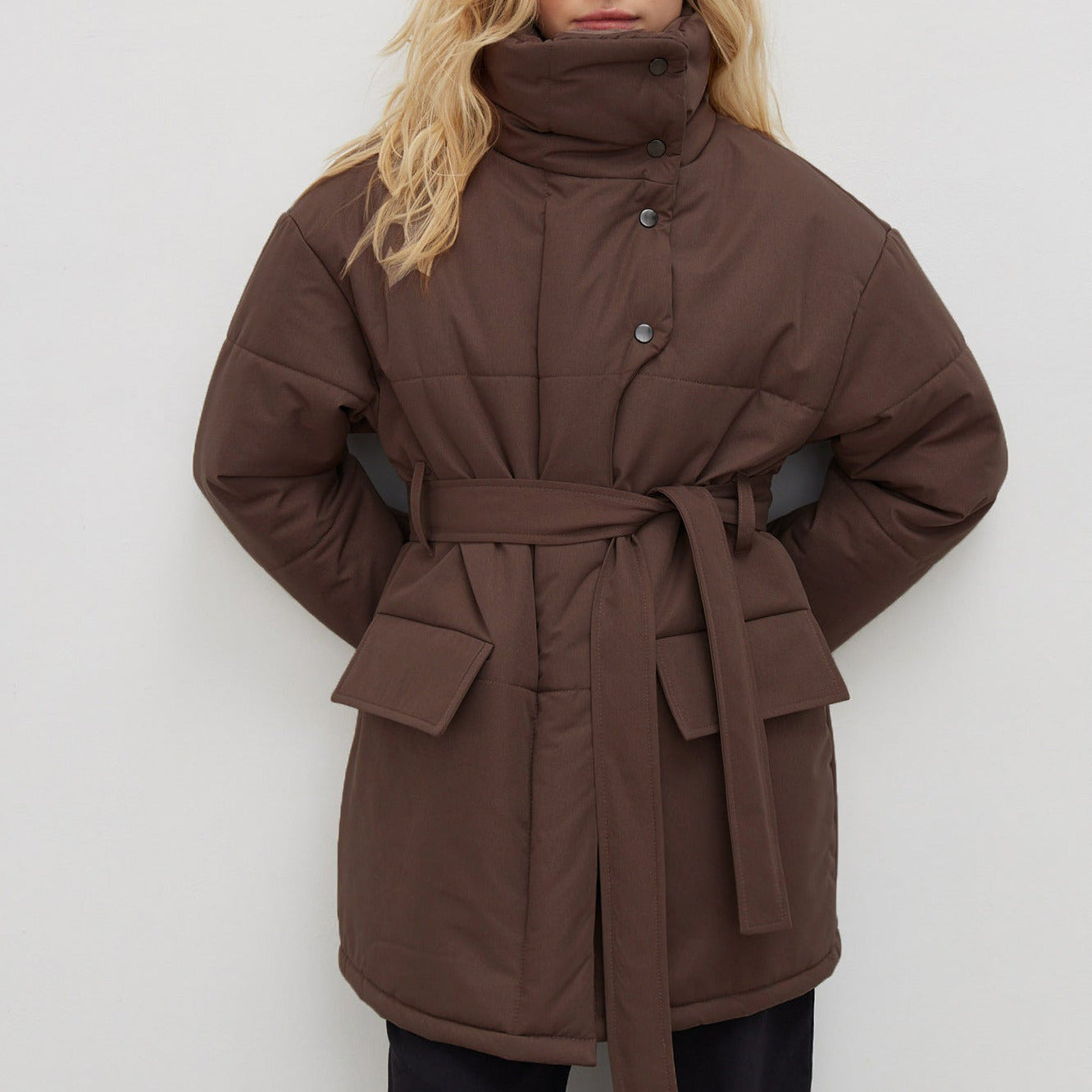 Studio Harvyn | Women - Quilted Cotton Jacket - Oversized & Belted