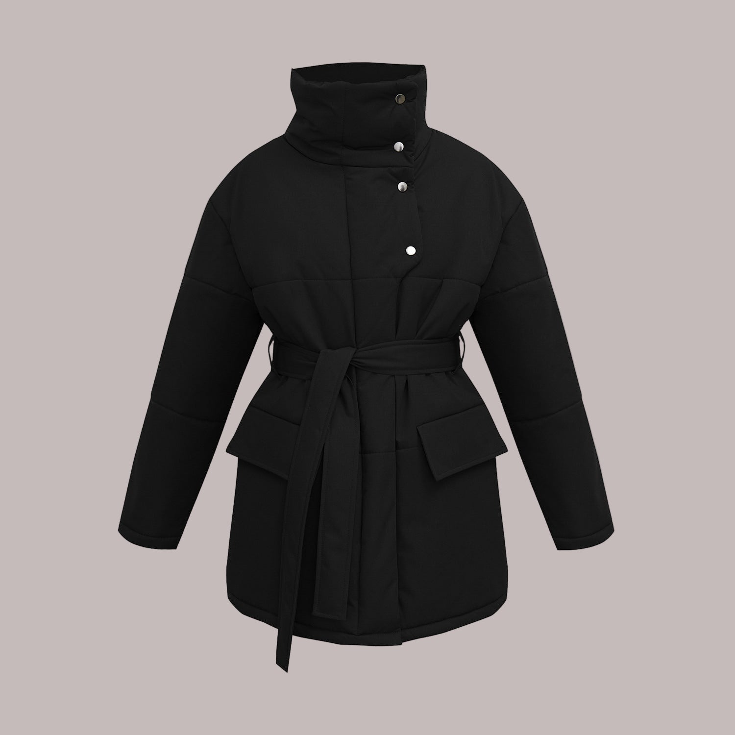 Studio Harvyn | Women - Quilted Cotton Jacket - Oversized & Belted