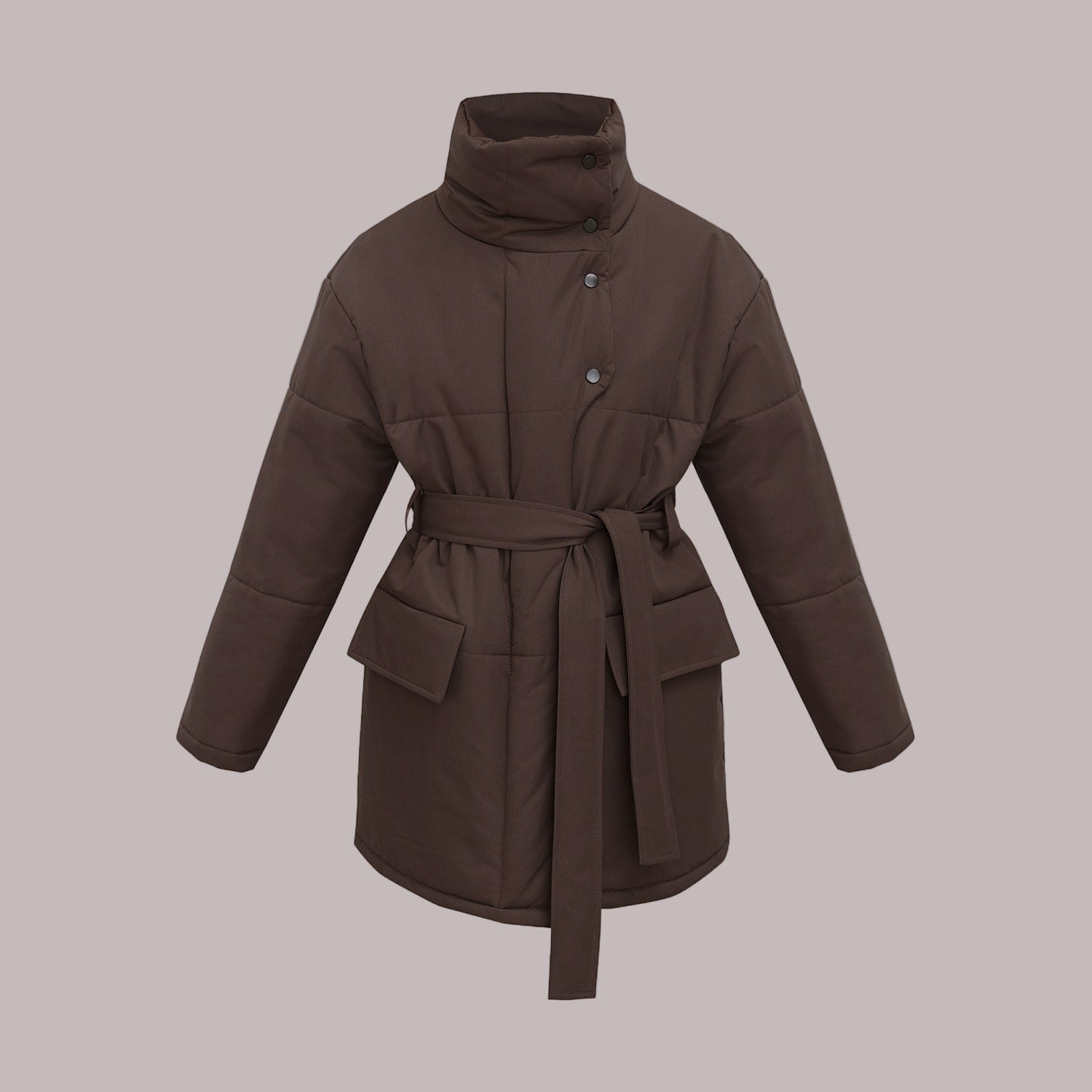 Studio Harvyn | Women - Quilted Cotton Jacket - Oversized & Belted